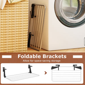 Portable Clothes Drying Rack Aluminum Towel Rack with Adjustable and Foldable Brackets view 9