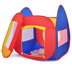 Portable Kid Play House Toy Tent with 100 Balls view 5