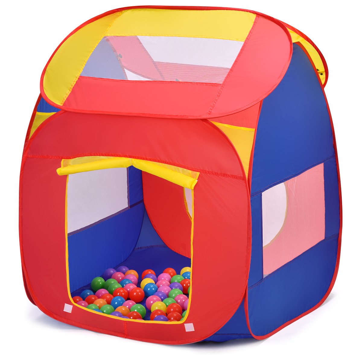 Portable Kid Play House Toy Tent with 100 Balls view 6