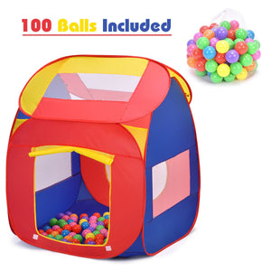 Portable Kid Play House Toy Tent with 100 Balls view 7