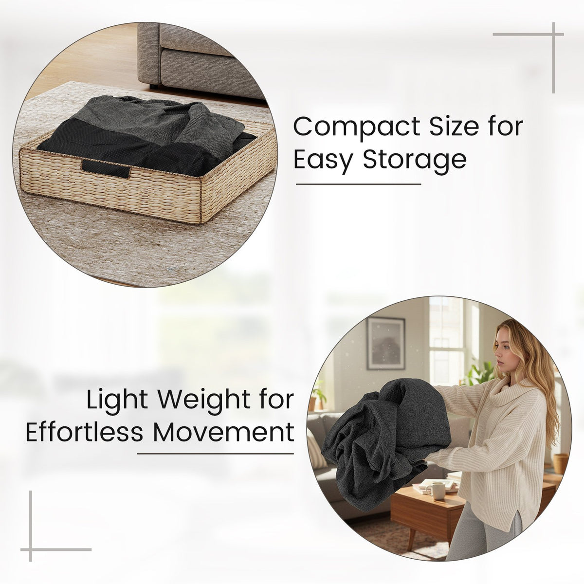 Portable L-Shaped Inflatable Lazy Sofa with Detachable Cover-Gray view 7