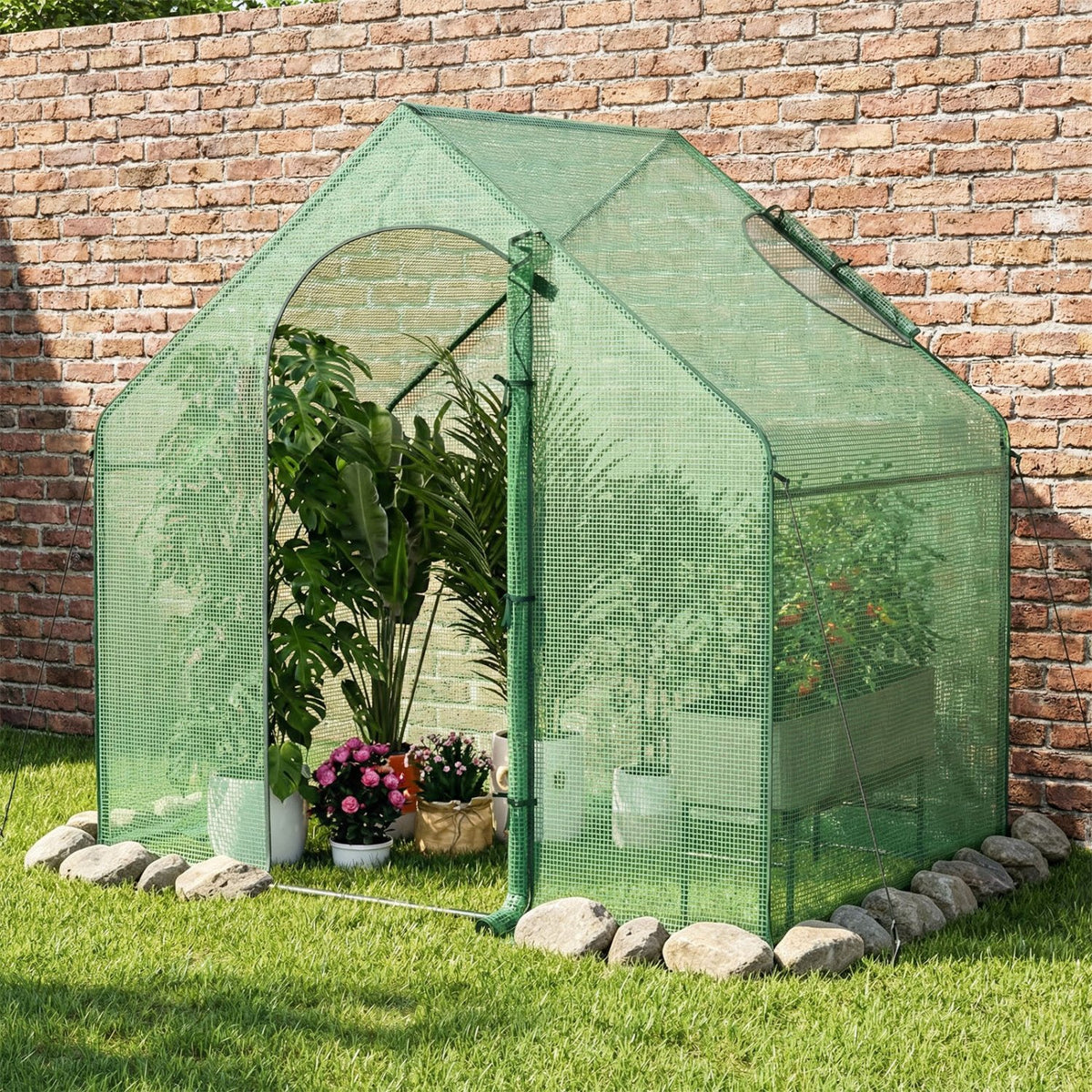 Portable Outdoor Warm House with PE Cover and Roll-up Zippered Door view 3