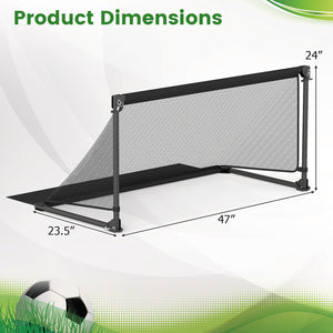 Portable POP Up Toddler Soccer Net with Metal Frame-M view 5