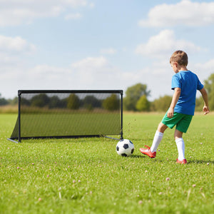 Portable POP Up Toddler Soccer Net with Metal Frame-S view 3