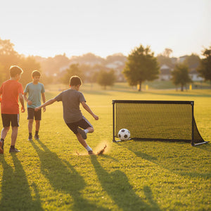 Portable POP Up Toddler Soccer Net with Metal Frame-S view 6