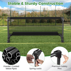 Portable POP Up Toddler Soccer Net with Metal Frame-S view 8
