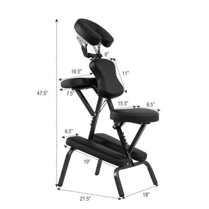 PU Leather Pad Travel Massage Chair with Carrying Bag view 4
