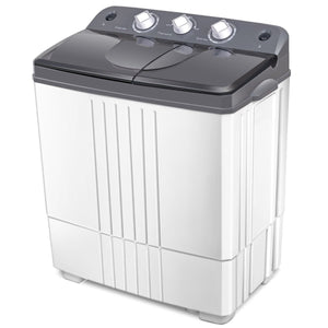 20 lbs Portable Semi-Automatic Twin-tub Washing Machine view 3
