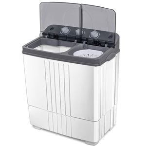 20 lbs Portable Semi-Automatic Twin-tub Washing Machine view 6