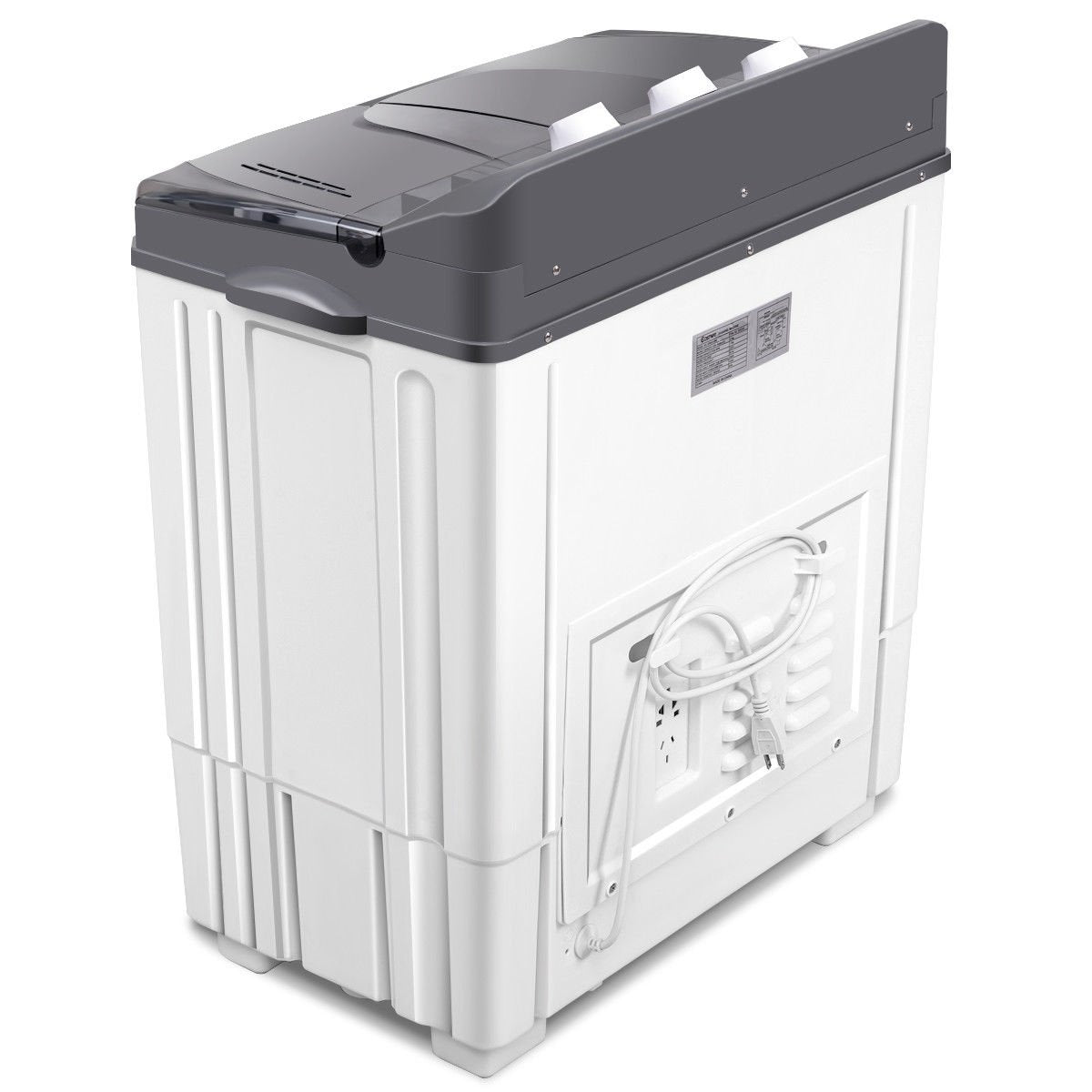 20 lbs Portable Semi-Automatic Twin-tub Washing Machine view 7