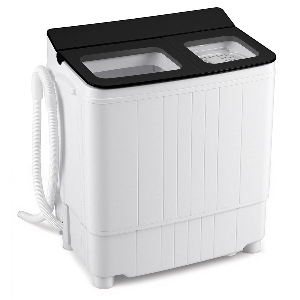 Portable Washing Machine 18 lbs Mini Laundry Machine with 11 LBS Washer-Black