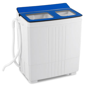 Portable Washing Machine 18 lbs Mini Laundry Machine with 11 LBS Washer-Blue