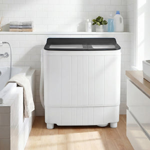 Portable Washing Machine 18 lbs Mini Laundry Machine with 11 LBS Washer-Grey view 3