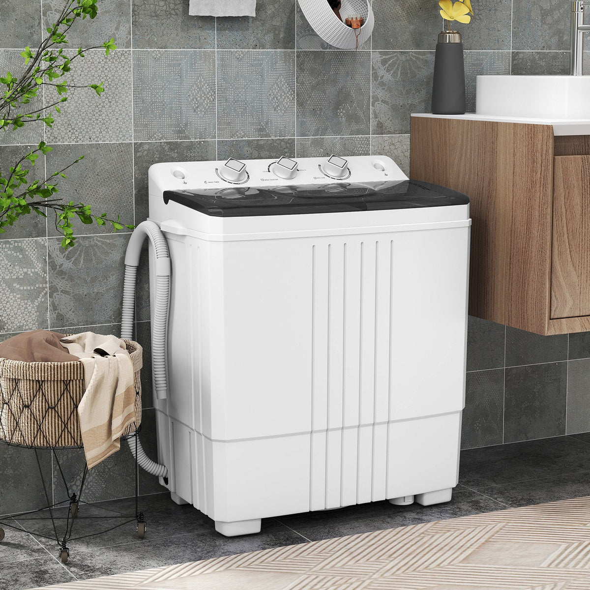Portable Washing Machine for Dorms and Apartment-Black view 2
