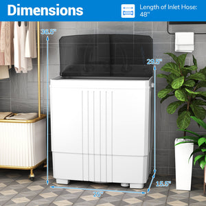 Portable Washing Machine for Dorms and Apartment-Black view 5