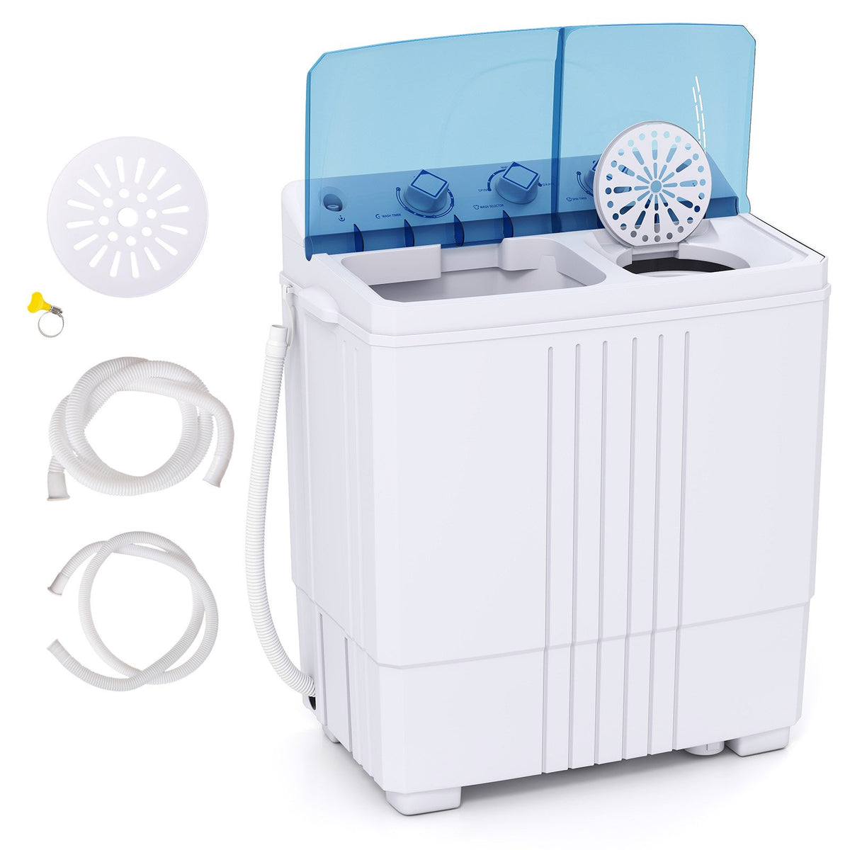 Portable Washing Machine for Dorms and Apartment-Blue view 4