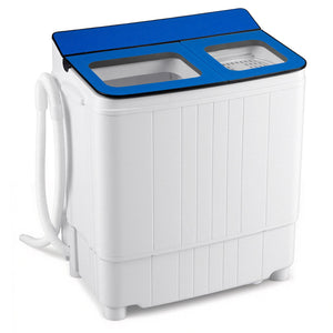 Portable Washing Machine with 18 LBS Washer and 8 LBS Spinner Combo-Blue view 6
