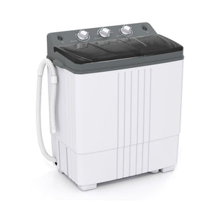 Portable Washing Machine with Built-in Drain Pump-Gray view 3