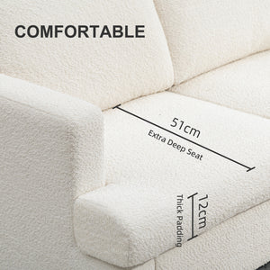 54.3" Loveseat Sofa, 2 Seater Sofa with Removable Cushions – view 10