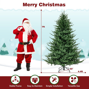 Pre-lit Christmas Tree with 280 Warm White LED Lights and 8 Lighting Modes-7 ft view 5
