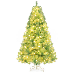 Pre-Lit Tinsel Christmas Tree Artificial Xmas Tree Home Office Party Seasonal Holiday Decoration-S view 4