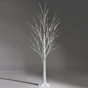 Pre-lit White Twig Birch Tree for Christmas Holiday with LED Lights-4 ft view 7