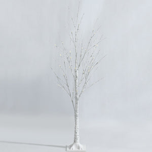 Pre-lit White Twig Birch Tree for Christmas Holiday with LED Lights-4 ft view 8