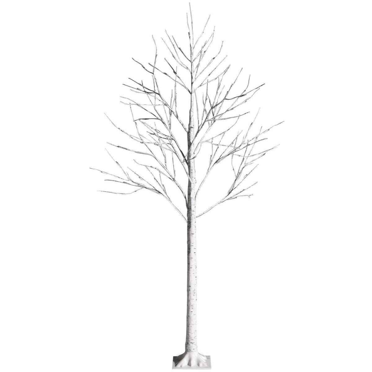 Pre-lit White Twig Birch Tree for Christmas Holiday with LED Lights-6 ft view 7