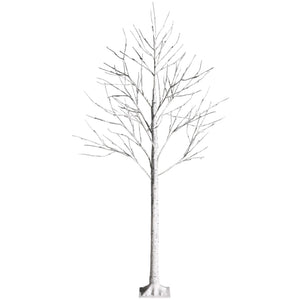 Pre-lit White Twig Birch Tree for Christmas Holiday with LED Lights-6 ft view 7