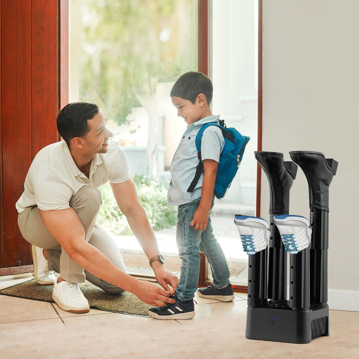 Prevent Odor Mold & Bacteria 4 Shoe Electric Dryer with Timer view 2