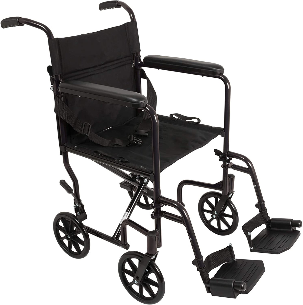 ProBasics TCA1916BK Aluminum Transport Wheelchair, 19" Seat, 300 lb