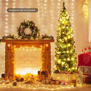 PVC Artificial Slim Pencil Christmas Tree-6' view 3