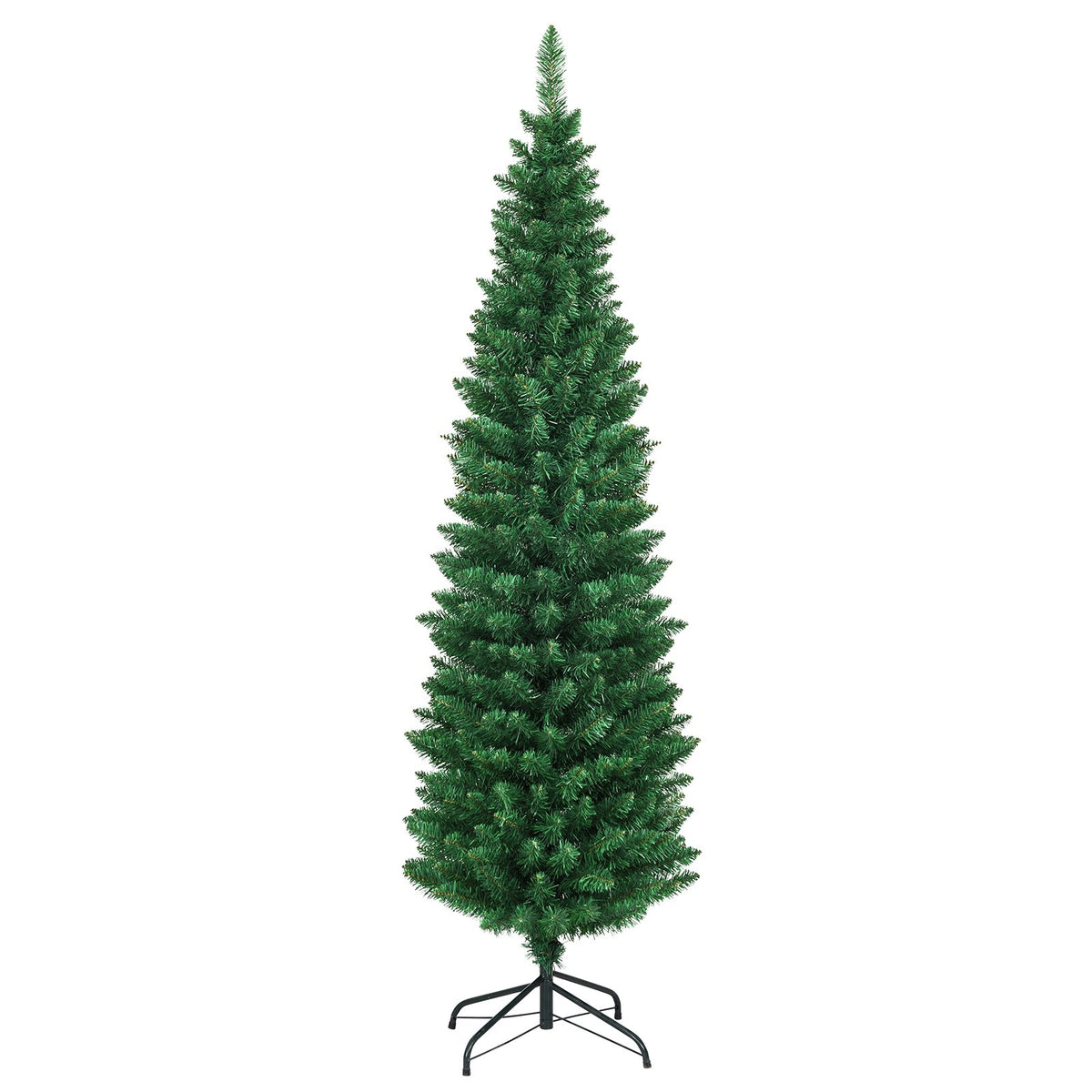PVC Artificial Slim Pencil Christmas Tree-6' view 4