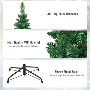 PVC Artificial Slim Pencil Christmas Tree-6' view 9