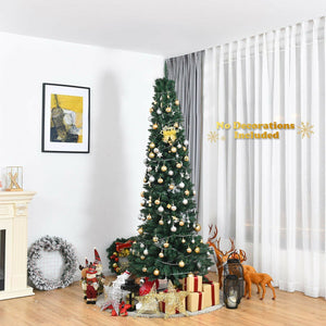 PVC Artificial Slim Pencil Christmas Tree-7' view 2
