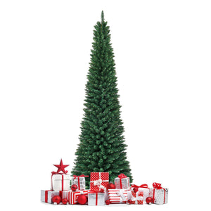 PVC Artificial Slim Pencil Christmas Tree-7' view 6