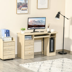 Computer Desk with Storage, Home Office Laptop Table with Shelves and Drawers – view 14