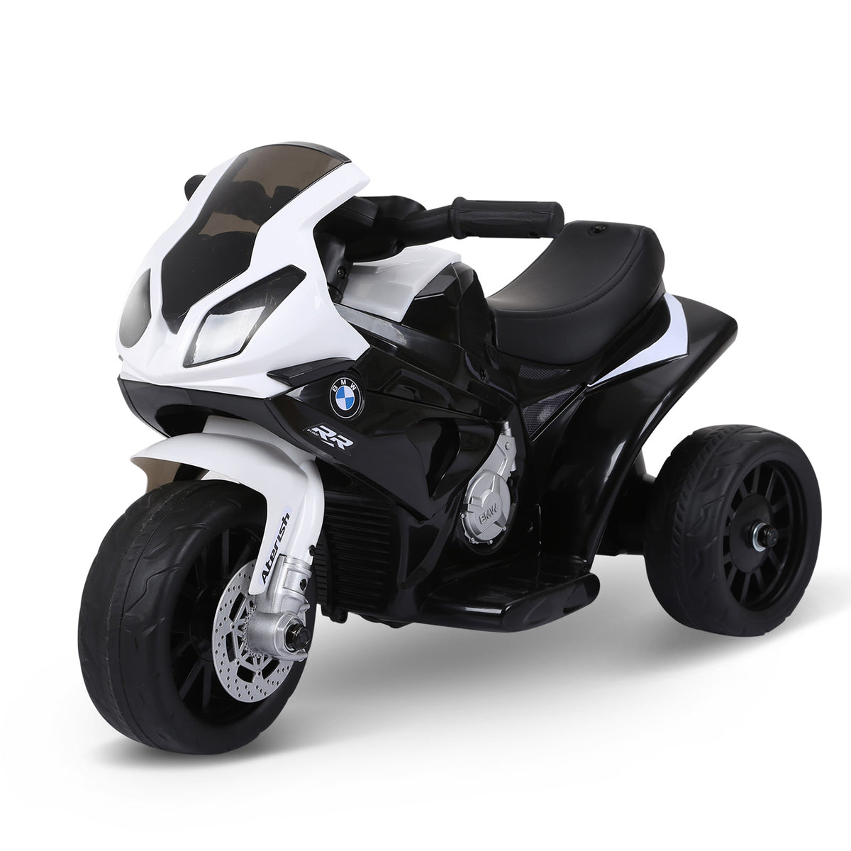 Aosom Kids Motorcycle, 6V Battery Powered Toddler Motorcycle with Headlight, Music, 3 Wheels Electric Motorcycle for Kids, Licensed BMW, Gift for Boys & Girls -