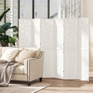 4 Panel Room Divider, 5.6 FT Lightweight Folding Privacy Screen with Geometric Pattern for Living Room – view 28