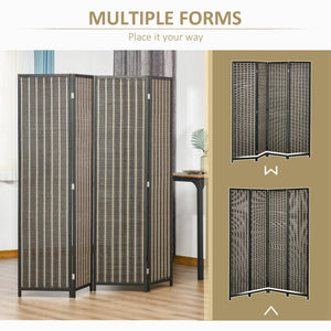 4 Panel Room Divider, 6 Ft Tall Indoor Portable Folding Privacy Screens – view 8