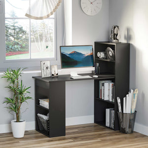 Modern Computer Desk with Storage Shelves, 47" Writing Table Workstation with Bookshelf for Home Office – view 7