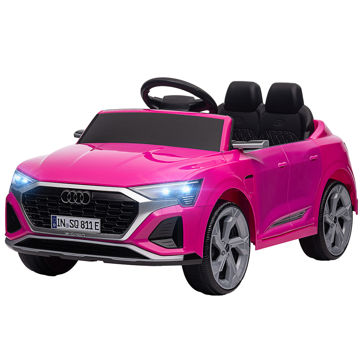 Qaba 12V Battery Powered Kids Electric Car, Audi Q8 etron Sportback Licensed Ride on Car w/ Remote Control