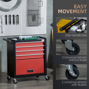 4-Drawer Tool Chest with 4 Wheels, Rolling Tool Box and Storage Cabinet – view 4
