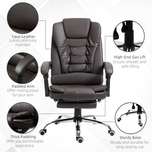 Ergonomic Office Chair with Back Support, PU leather Executive Office Chair with High Back – view 13