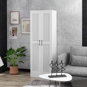 69" Tall Pantry Cabinet with Adjustable Shelves, Modern Kitchen Pantry Cabinet with Soft Close Doors, Black – view 14