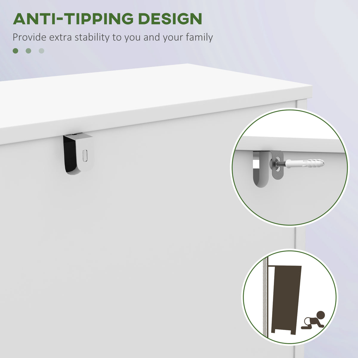 Narrow Shoe Storage with 3 Flip Drawers and Adjustable Shelves – view 20