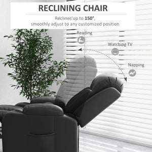 Power Lift Recliner Chair for Elderly, PU Leather Electric Recliner Chair with Footrest, Remote Control – view 17