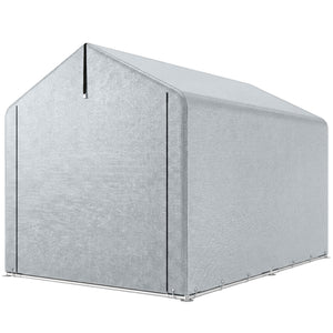 7' x 5' Portable Shed, Waterproof Bike Tent with Roll-up Zipper Door and Galvanized Metal Frame for Bike