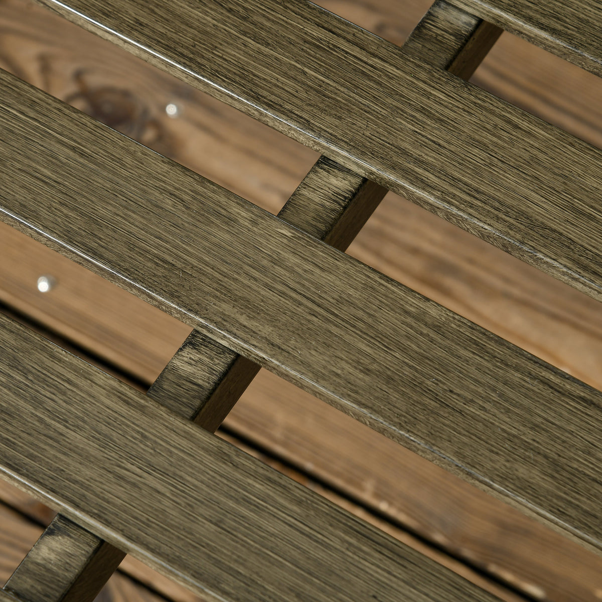 Outdoor Garden Bench, Metal Bench, Wood Look Slatted Frame Furniture for Patio, Park, Porch, Lawn, Yard, Deck, Black