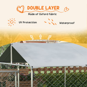 13.1' x 7.5' x 4.9' Outdoor Dog Kennel Dog Run with Waterproof – view 12